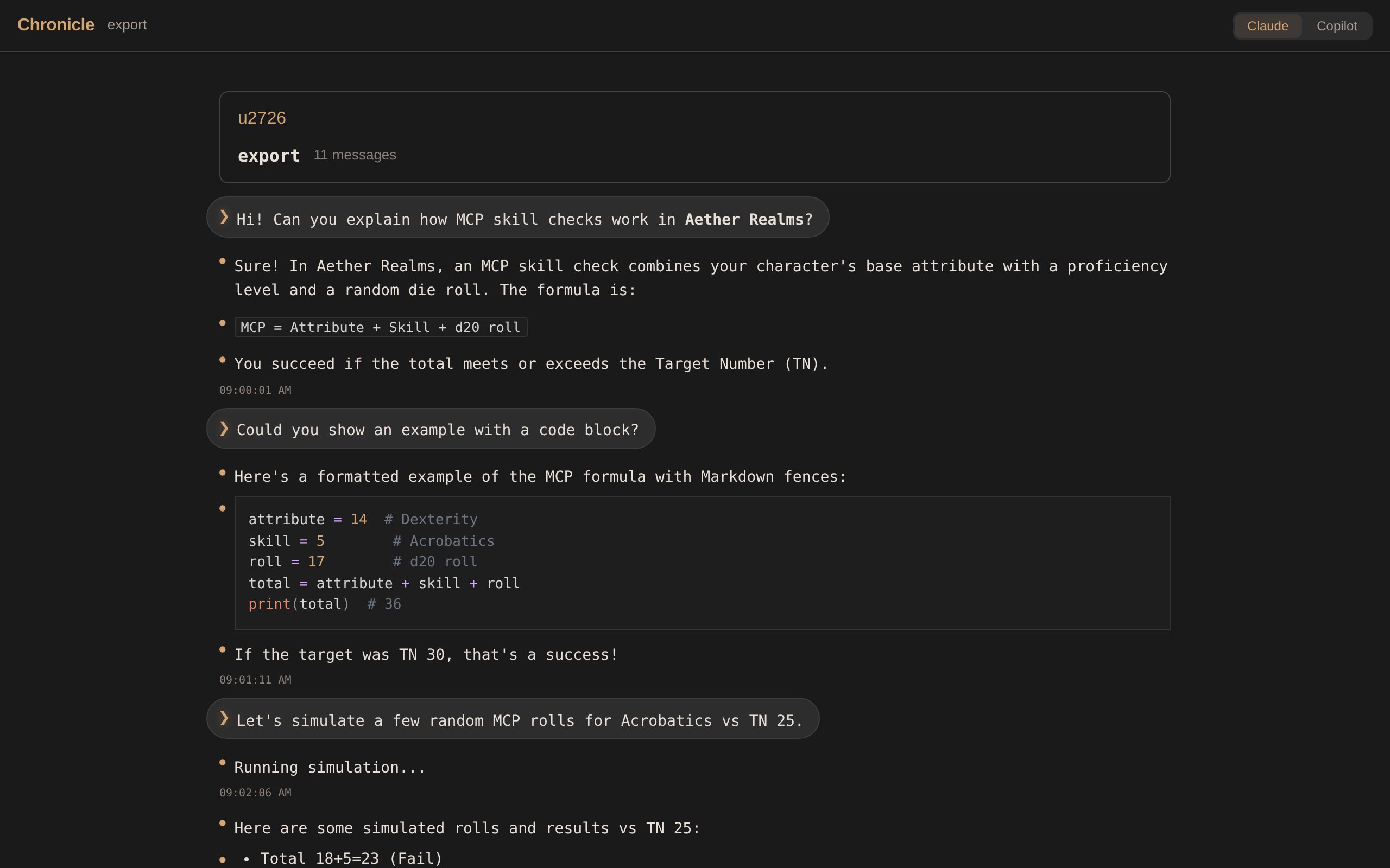 Claude theme screenshot